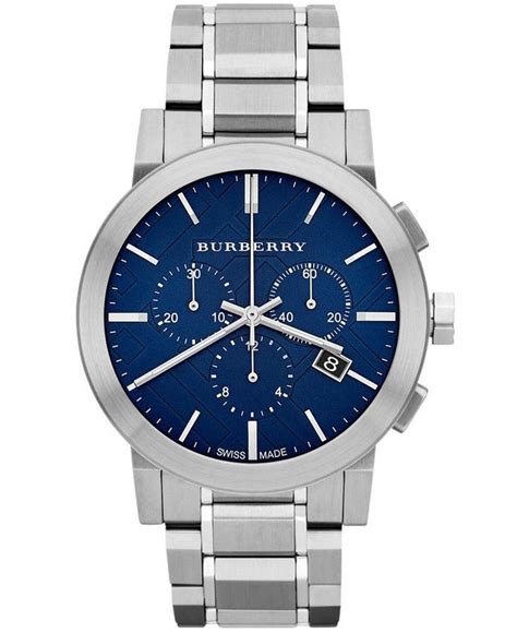 burberry watch silver blue|Burberry watch outlet.